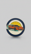 Enamel Badge With Midnight Rally Motif